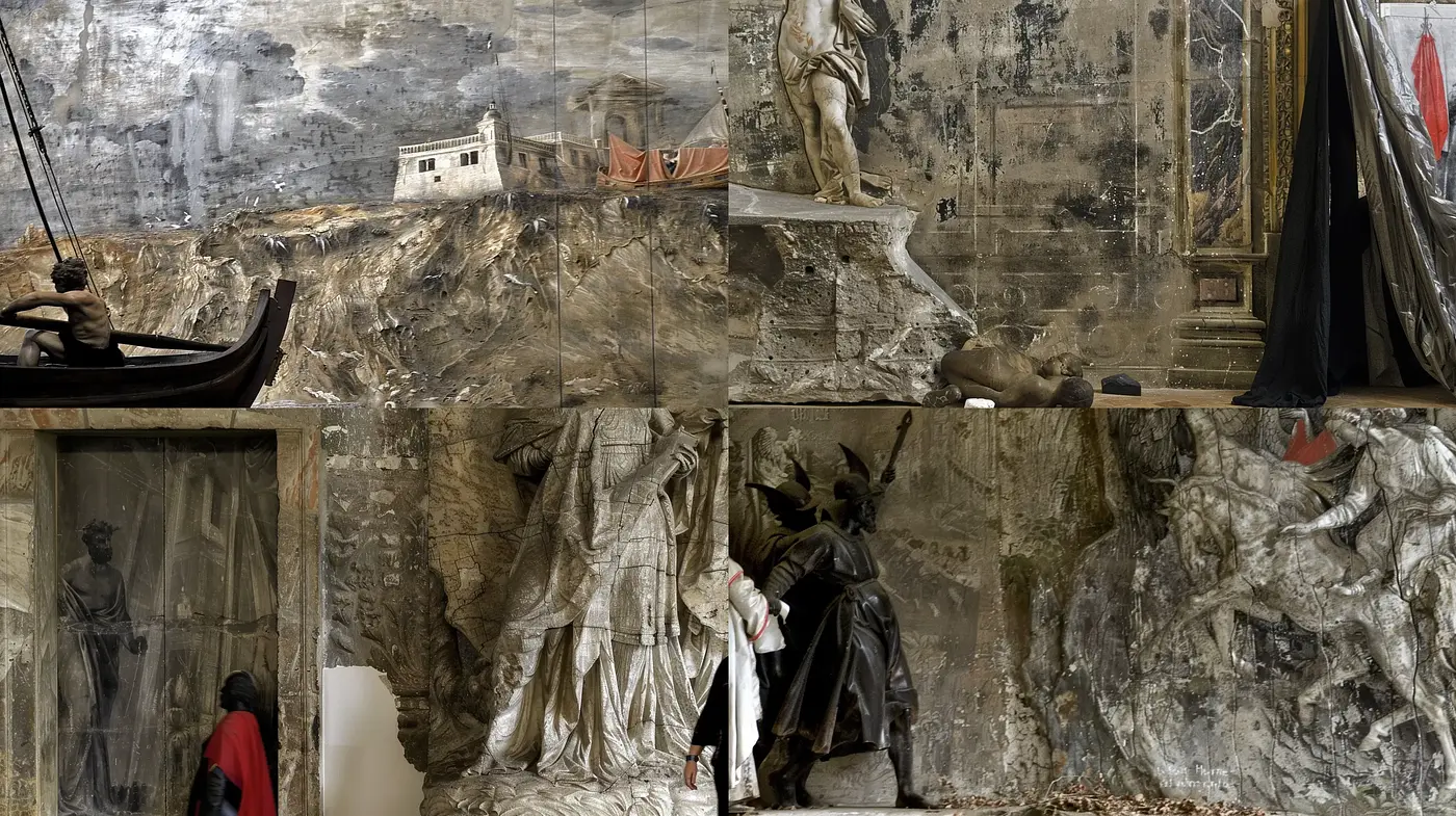 Time-Weathered Classical Fresco Realism - Midjourney sref style