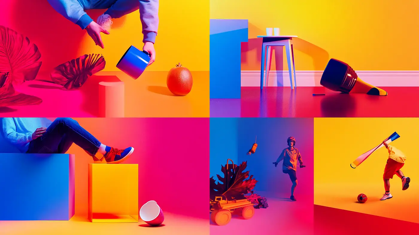 Saturated Spectrum: A Fusion of Vivid Colors and Pop Art Influences - Midjourney sref style