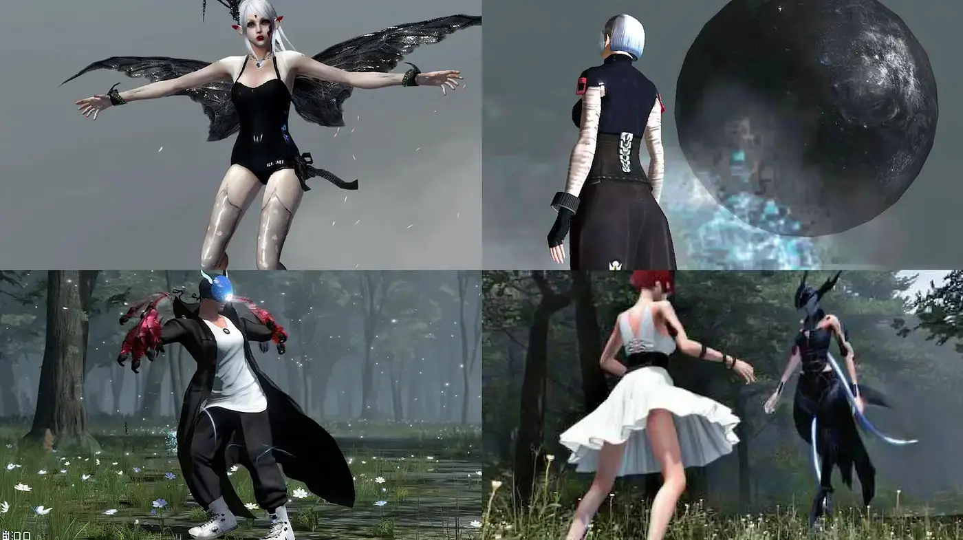 Futuristic Fantasy with Dark Aesthetic and Ethereal Elements - Midjourney sref style
