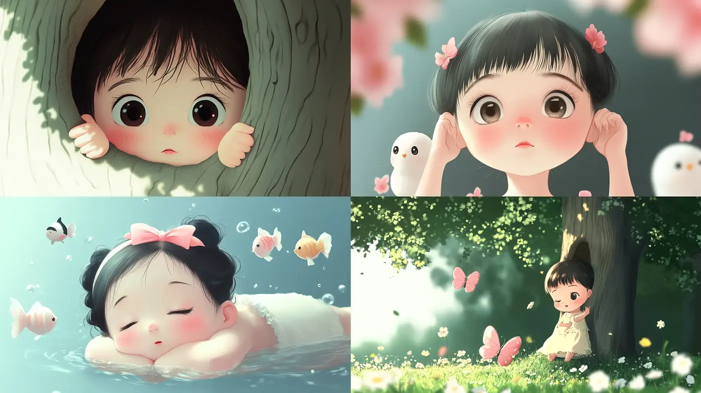 Enchanting Whimsicality of Soft-Hued Storybook Illustration - Midjourney sref style