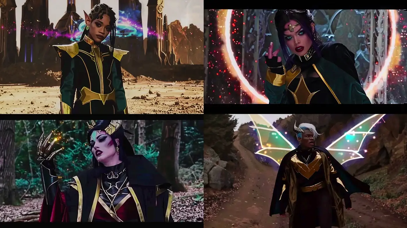 Galactic Sorceress Aesthetic with Comic Book Vibes - Midjourney sref style