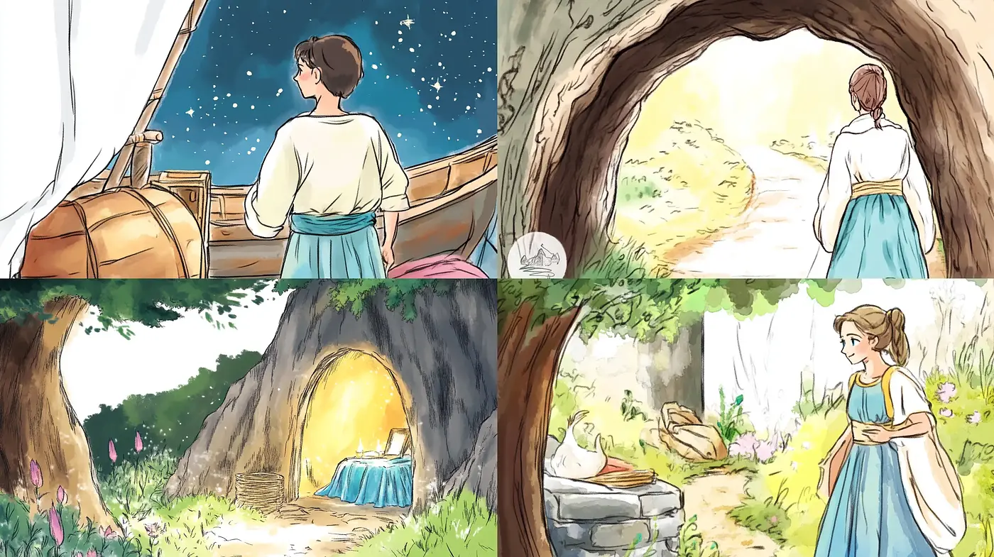 Idyllic Storybook Reverie with a Soft Watercolor Essence - Midjourney sref style