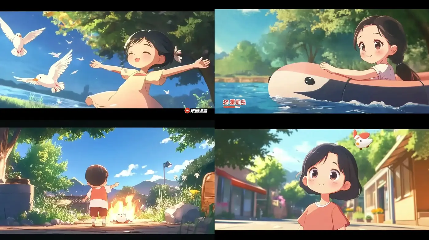 Serene and Heartwarming Anime-style Vignettes - Midjourney sref style