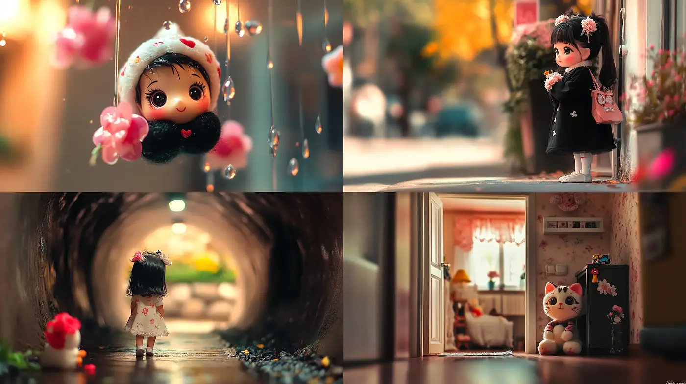 Warm-Toned Whimsical Vignettes with a Touch of Surrealism - Midjourney sref style