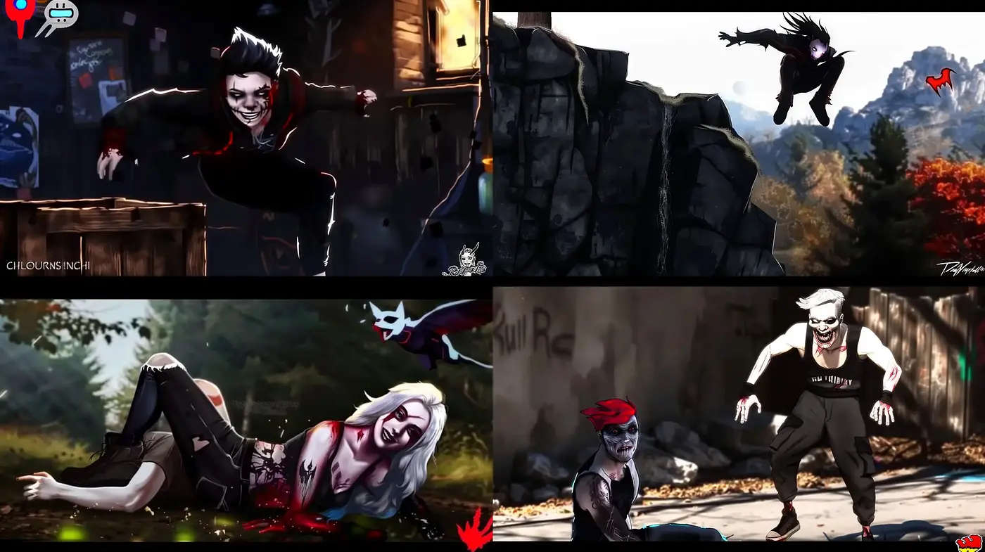 Gritty Dynamic Action with a Graphic Novel Edge - Midjourney sref style