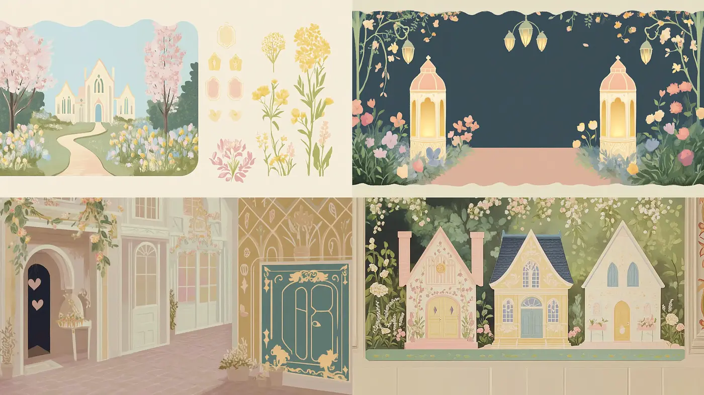 Pastel Storybook Serenity: A Gentle Homage to Whimsical Illustrations - Midjourney sref style