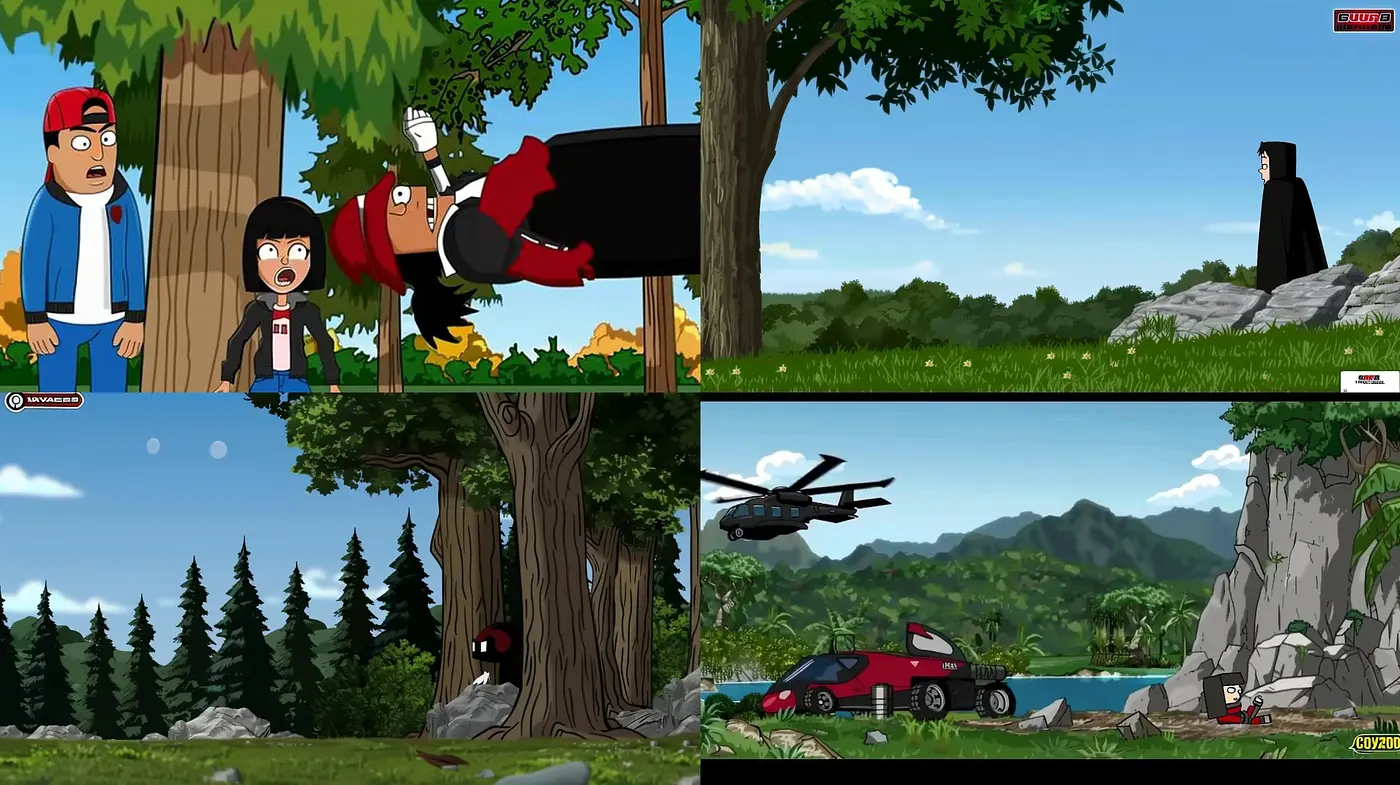 Animated Adventure Across Seasons - A Consistent Cartographic Exploration - Midjourney sref style