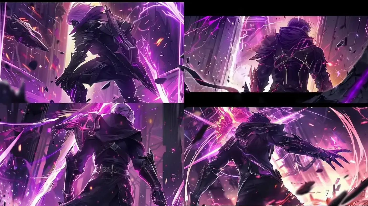 Dynamic and Ethereal Fantasy Style with Dark Elements - Midjourney sref style