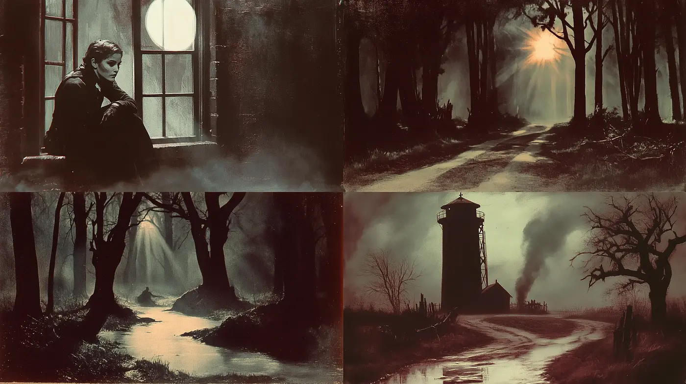Twilight Whispers of Gothic Elegance - Midjourney sref style