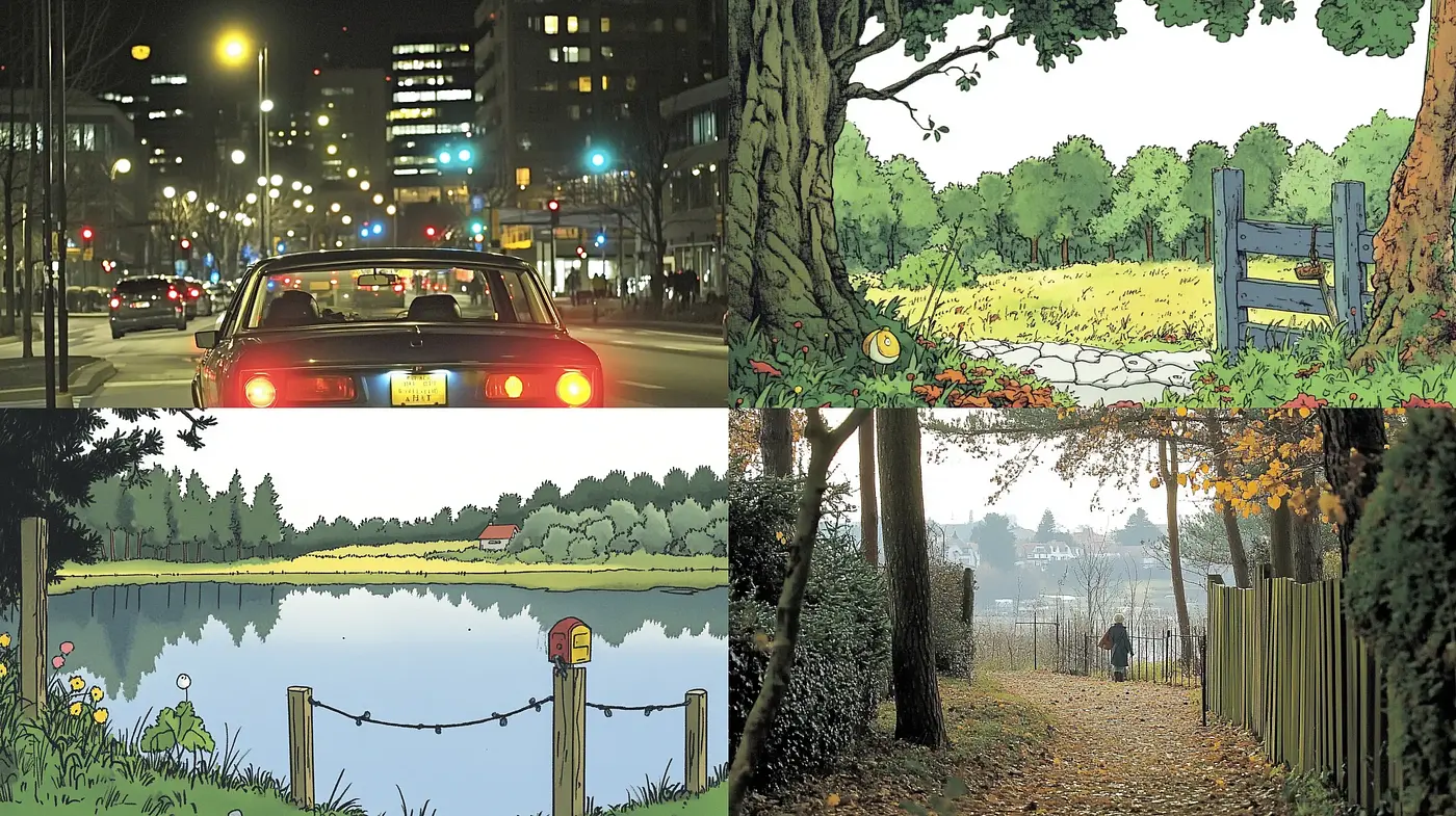 Consistent Luminance and Stylized Scenic Harmony - Midjourney sref style