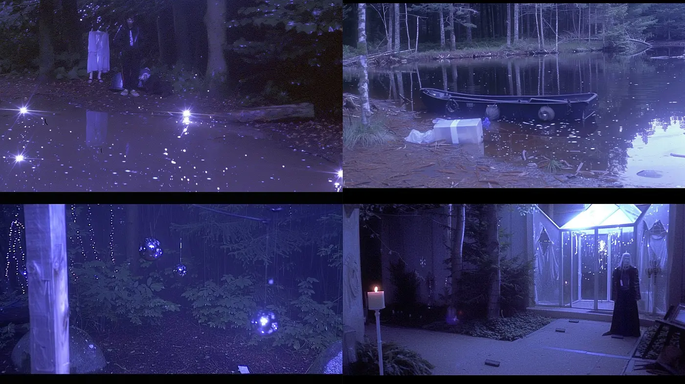 Ethereal Nocturne: A Consistent Study in Cool Twilight Hues and Mystical Ambiences - Midjourney sref style