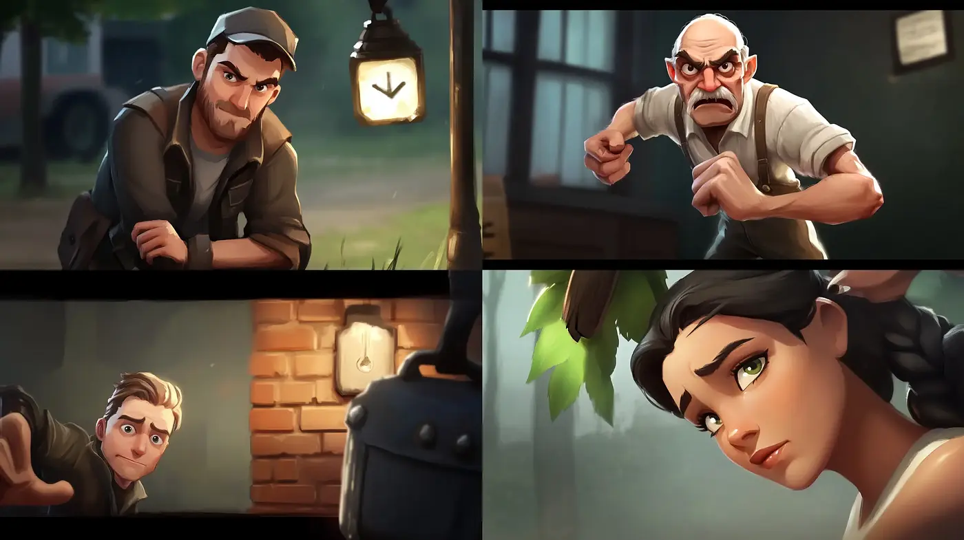 Consistently Stylized Animated Characters with a Cinematic Glow - Midjourney sref style