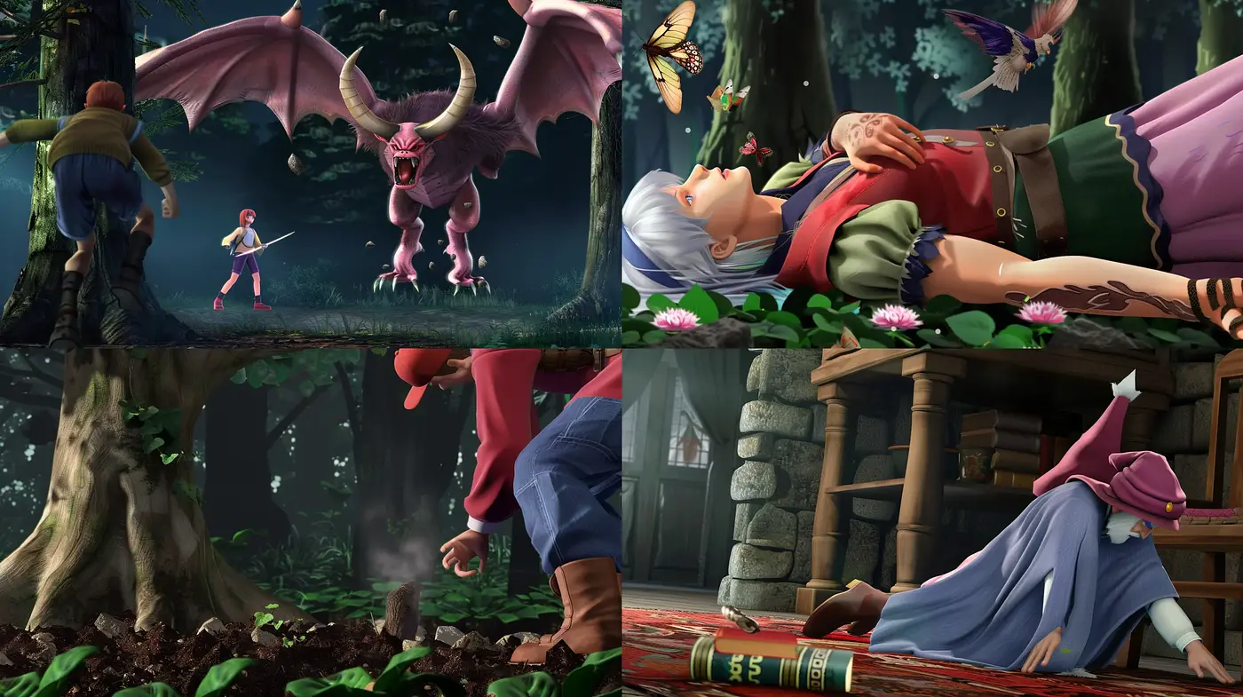 Enchanted Forest Tales: A Stylized Blend of Vividity and Fantasy - Midjourney sref style