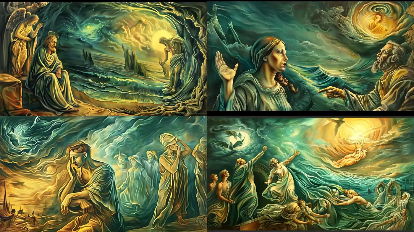 Ethereal Golden Swirls: A Homage to Van Gogh's Dynamic Energy - Midjourney sref style