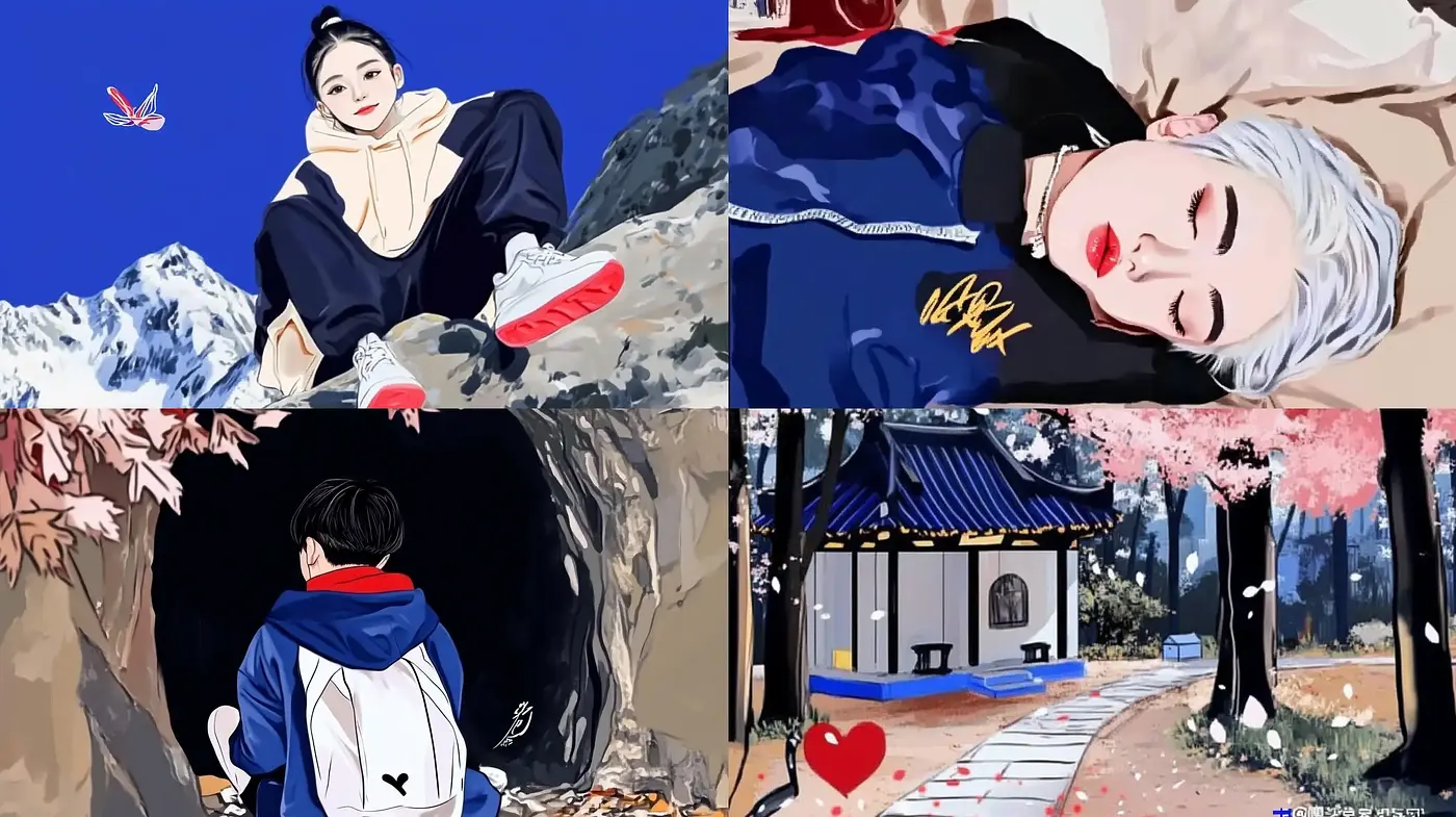 Contemporary Graphic Novel Aesthetics with Eastern Artistry Inspirations - Midjourney sref style