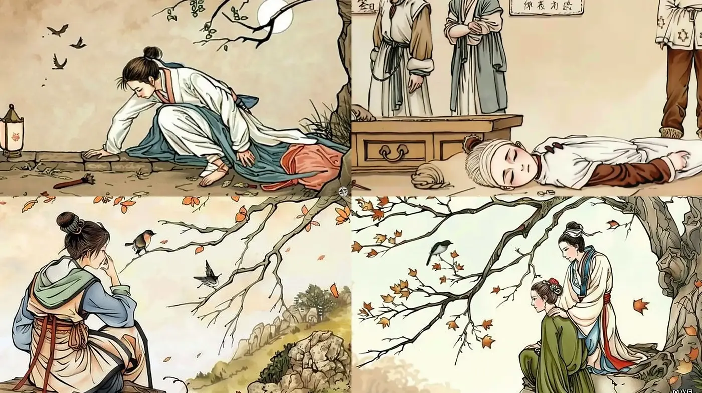 Timeless Elegance of East Asian Ink Wash Illustrations with a Contemporary Twist - Midjourney sref style