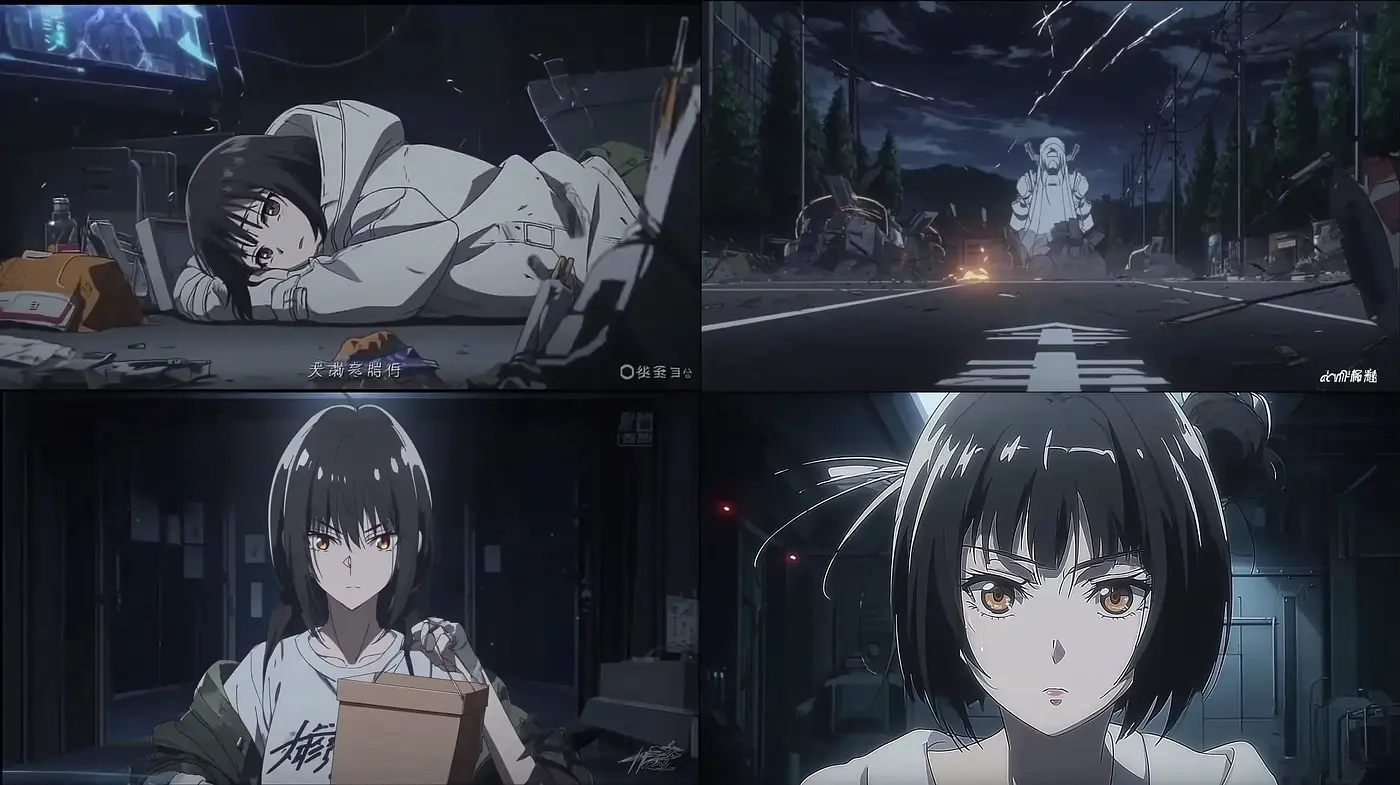 Dynamic and intricate blend of futuristic anime storytelling with strong emotion - Midjourney sref style