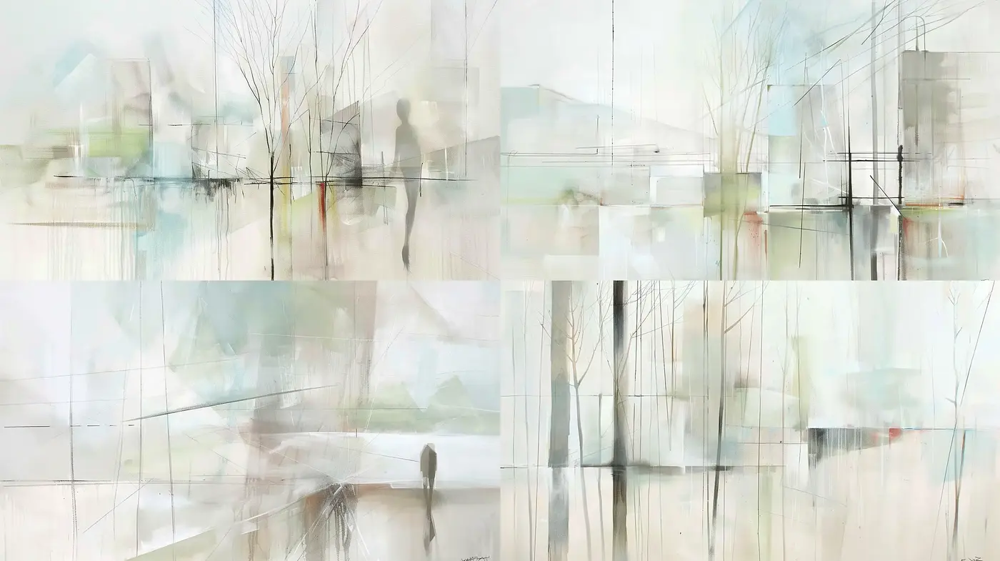 Ethereal Transience in Abstract Expressionism - Midjourney sref style