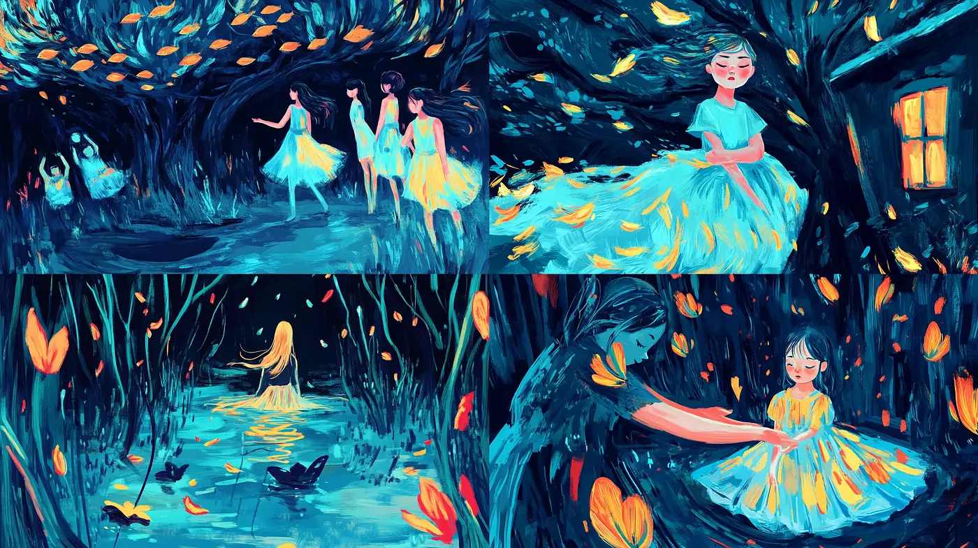 Enchanted Twilight: A Homage to Expressive Brushwork and Luminous Hues - Midjourney sref style