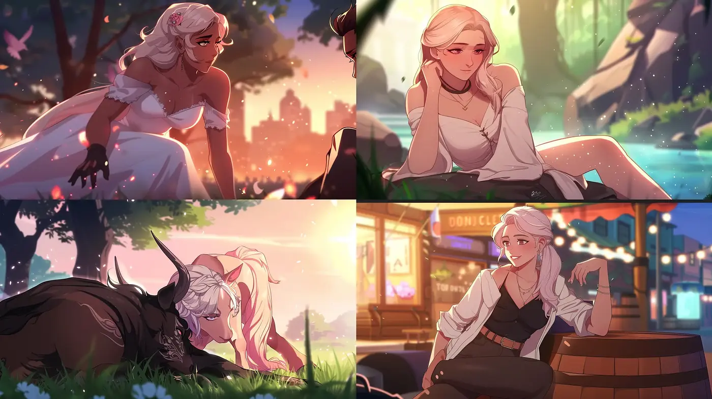 Ethereal Twilight: A Blend of Dreamlike Anime and Pastel Storybook Illustrations - Midjourney sref style