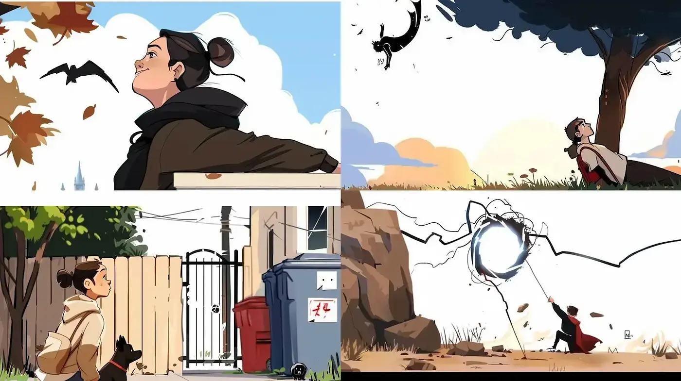 Whimsical Illustrative Style with Elemental Themes - Midjourney sref style