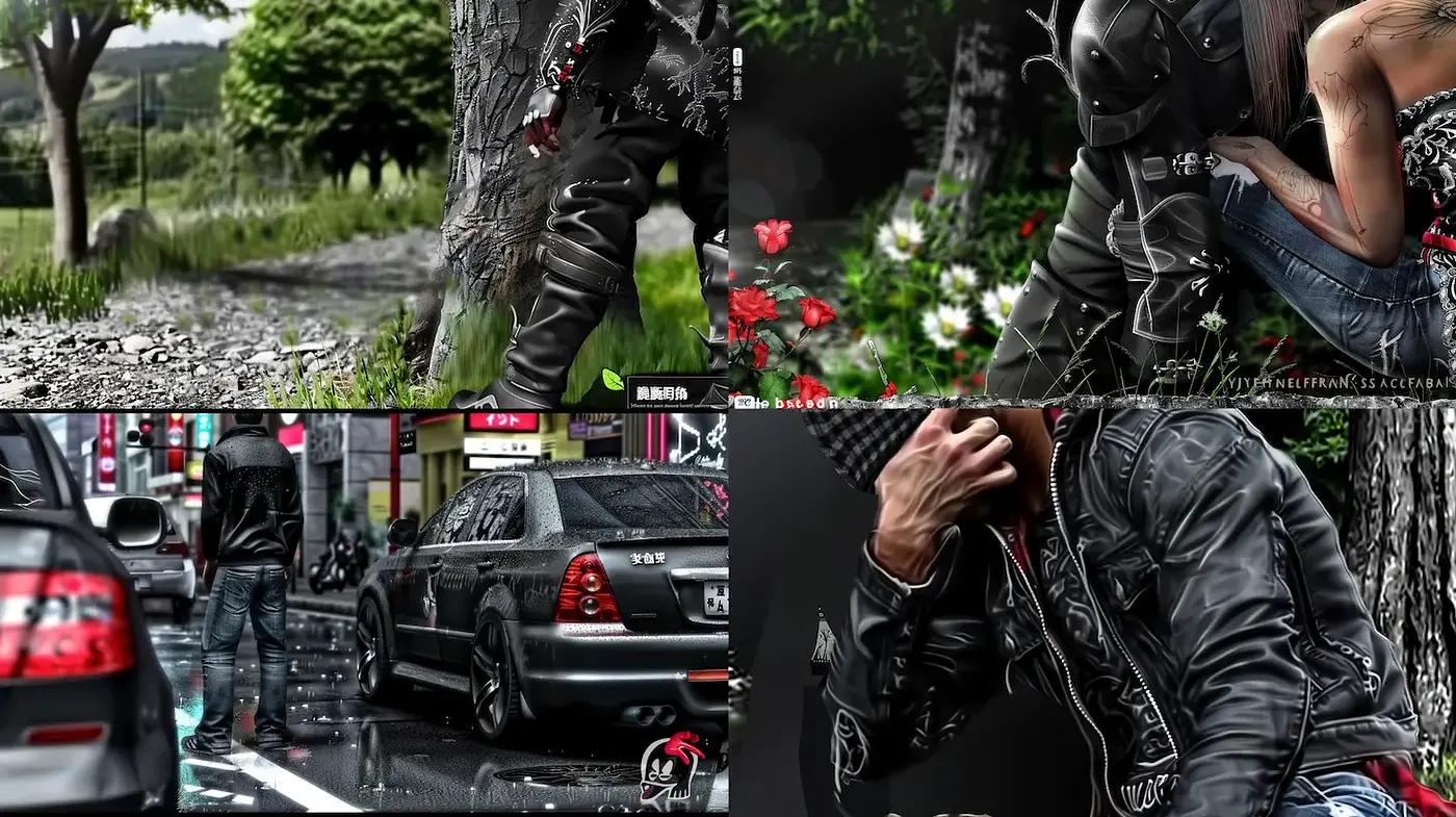 Dynamic Urban Realism with an Edgy Aesthetic - Midjourney sref style