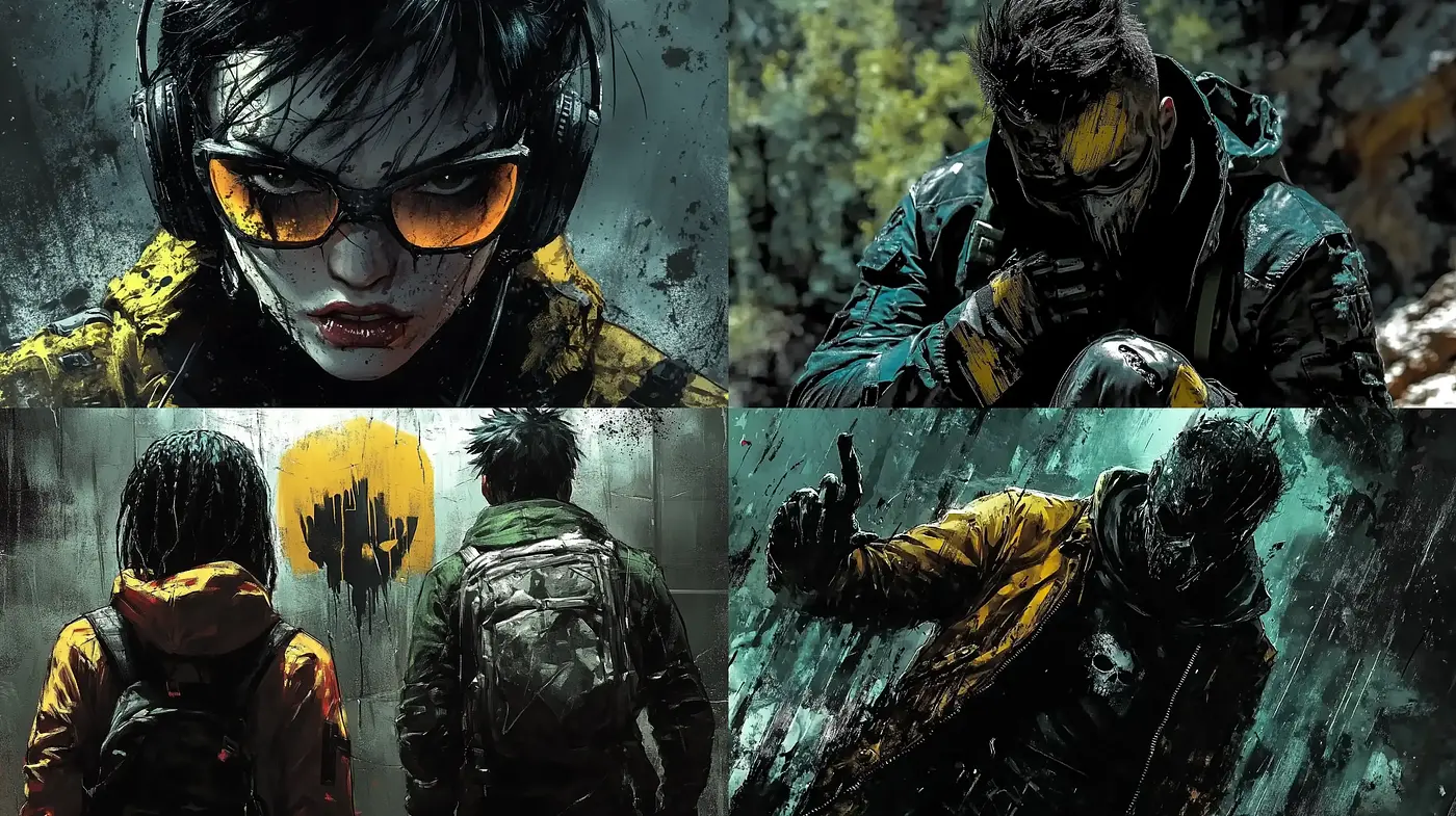 Gritty Cinematic Realism with a Graphic Novel Edge - Midjourney sref style