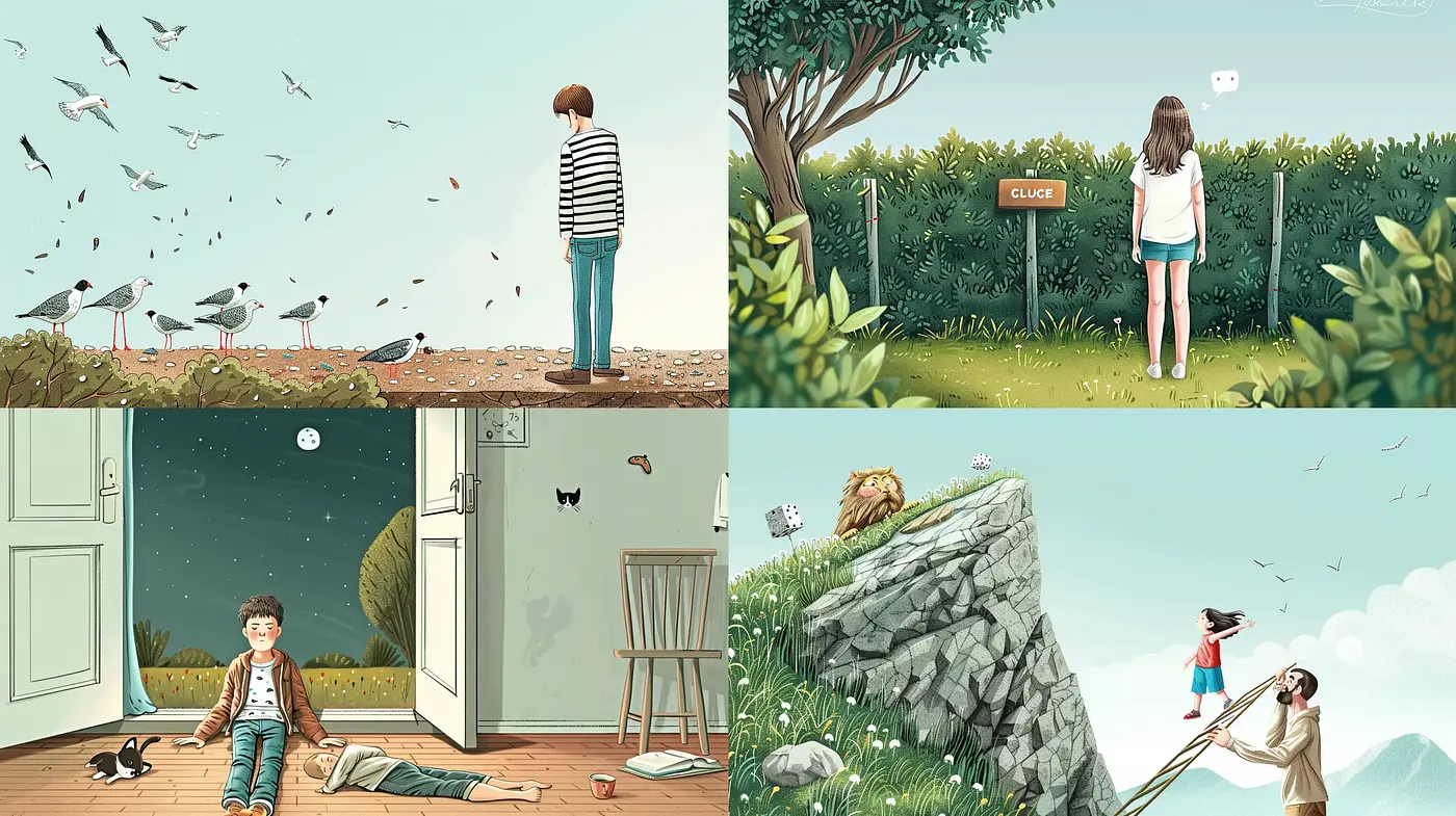 Serene Storybook Illustrations with a Whimsical Touch - Midjourney sref style