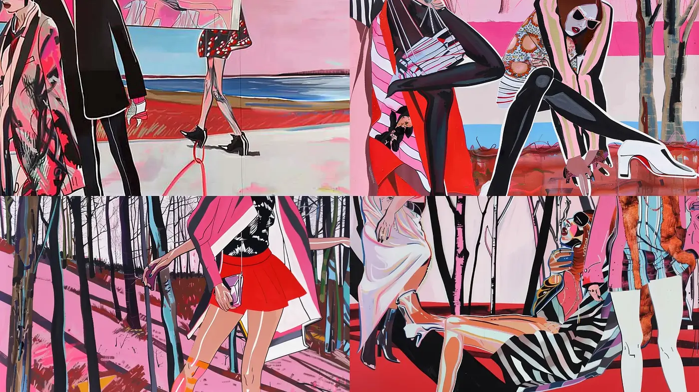 Vibrant Expressionist Fusion with Surreal Undertones - Midjourney sref style