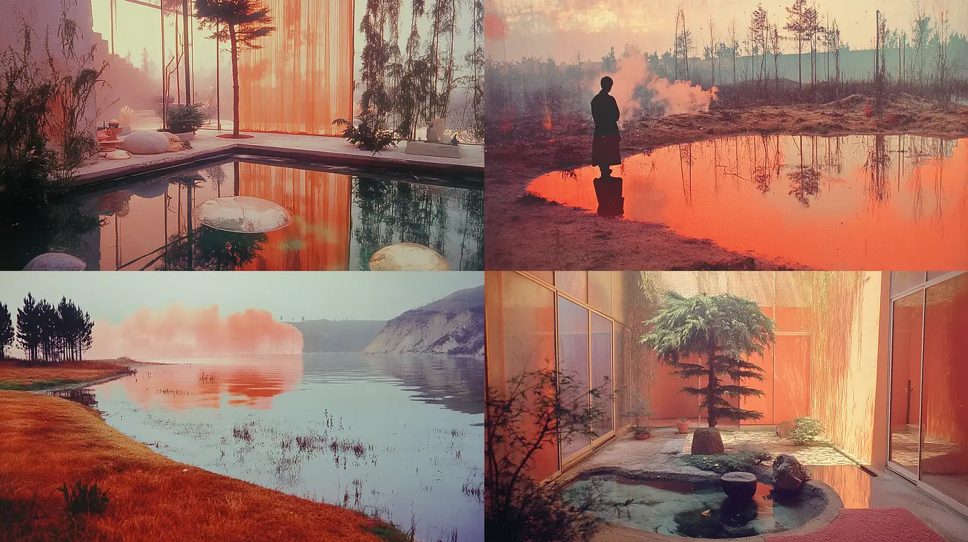 Cinematic Dawn: A Serene and Atmospheric Exploration of Light and Landscape - Midjourney sref style