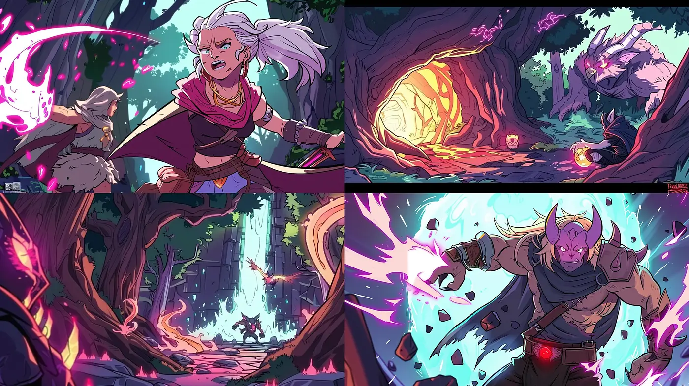 Ethereal Fantasy with Dynamic Contrasts and Magical Luminescence - Midjourney sref style