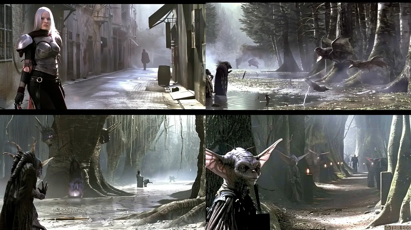 Mystical Fantasy Tableau with Ethereal Luminescence - Midjourney sref style
