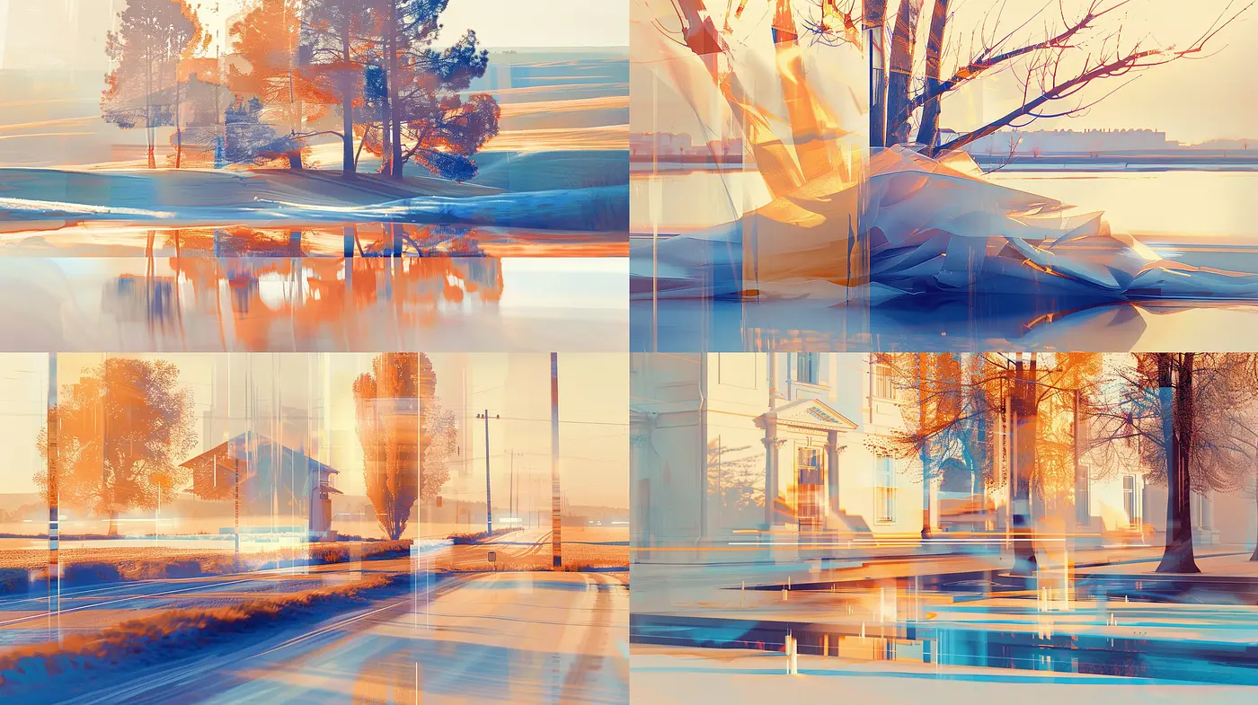 Ethereal Echoes of Serenity: A Study in Digital Impressionist Fusion - Midjourney sref style