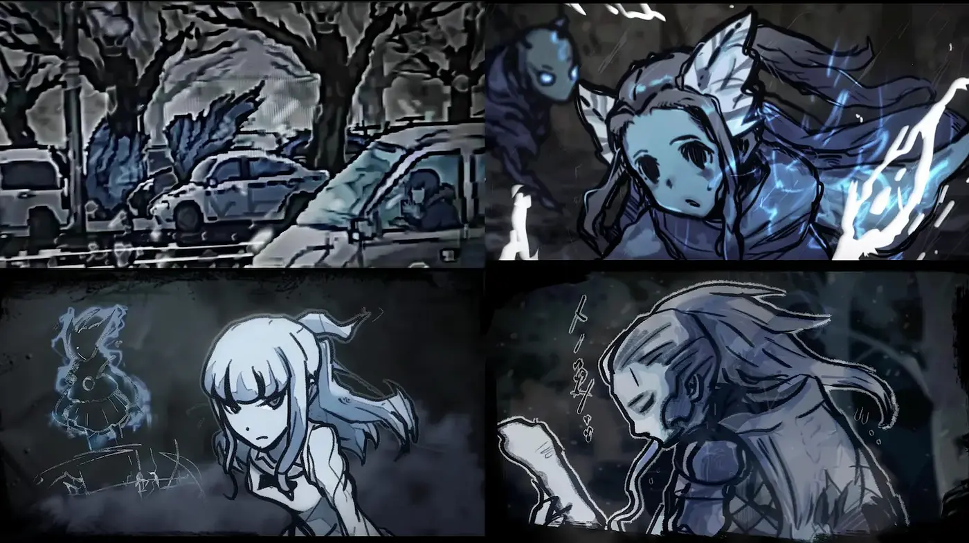 Dark and Ethereal Animation Style with Elements of Artistry - Midjourney sref style
