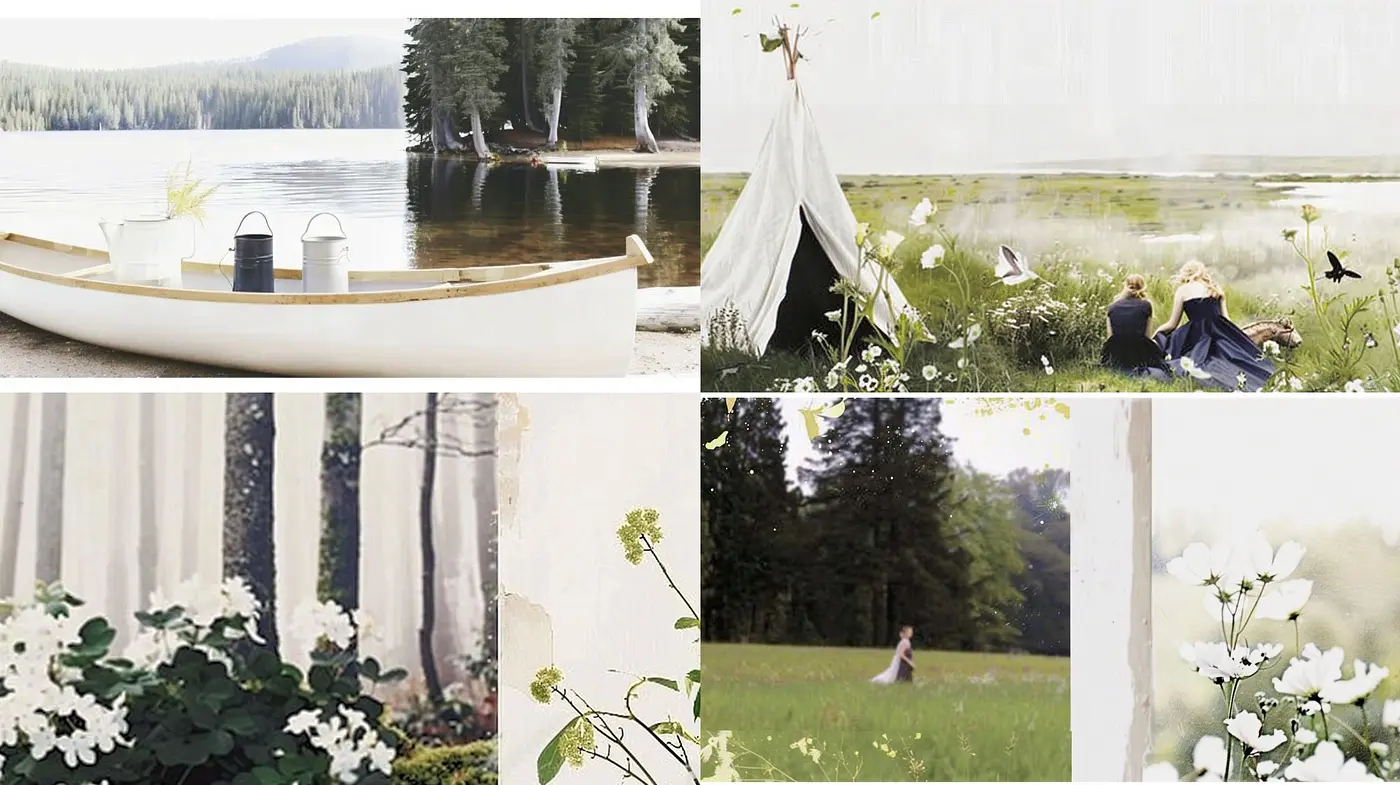 Ethereal Nature's Whispers: A Dream-Like Rendering of Pastoral Elegance - Midjourney sref style