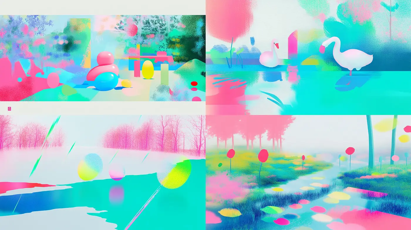 Surreal Dreamscapes with Pastel Impressions - Midjourney sref style