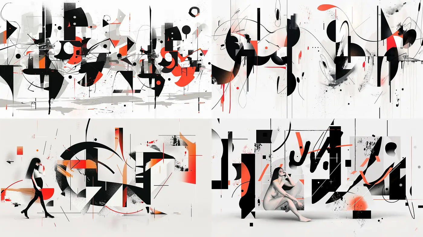 Abstract Expressionist Fusion with a Contemporary Urban Flair - Midjourney sref style