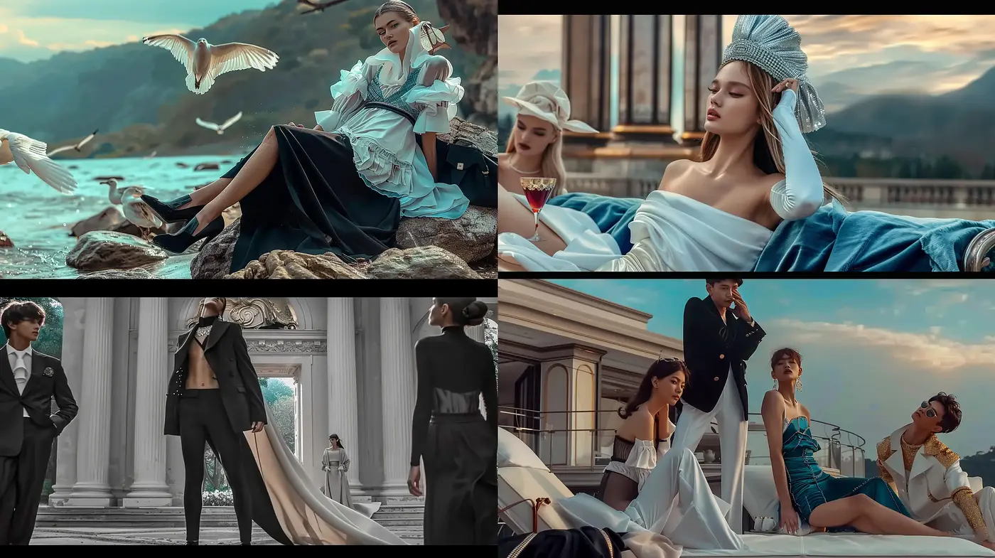 Elegant Cinematic Harmony with a Touch of Renaissance Grace - Midjourney sref style