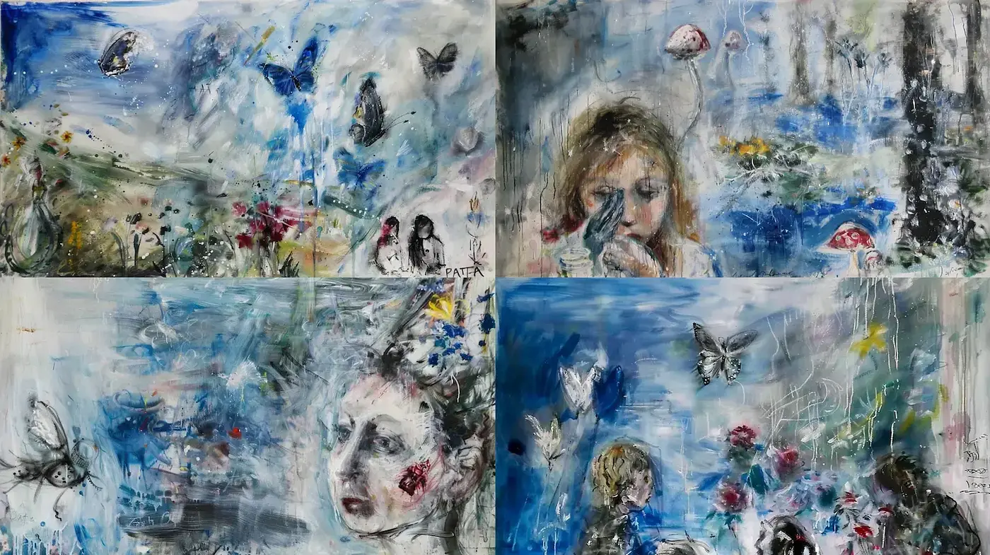 Whimsical and Ethereal Artistic Expression with Lush Textures - Midjourney sref style