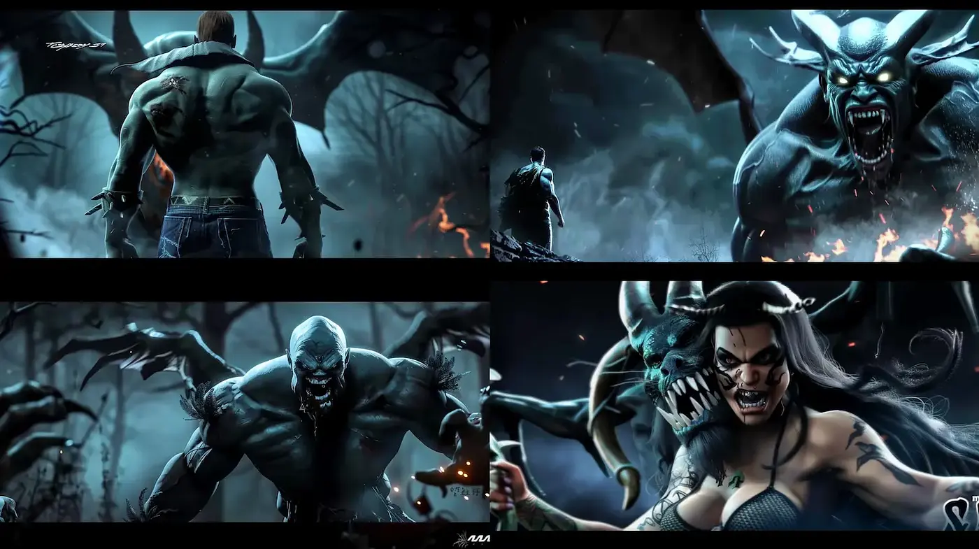 Dark and Intense Comic Book Aesthetics with Supernatural Elements - Midjourney sref style