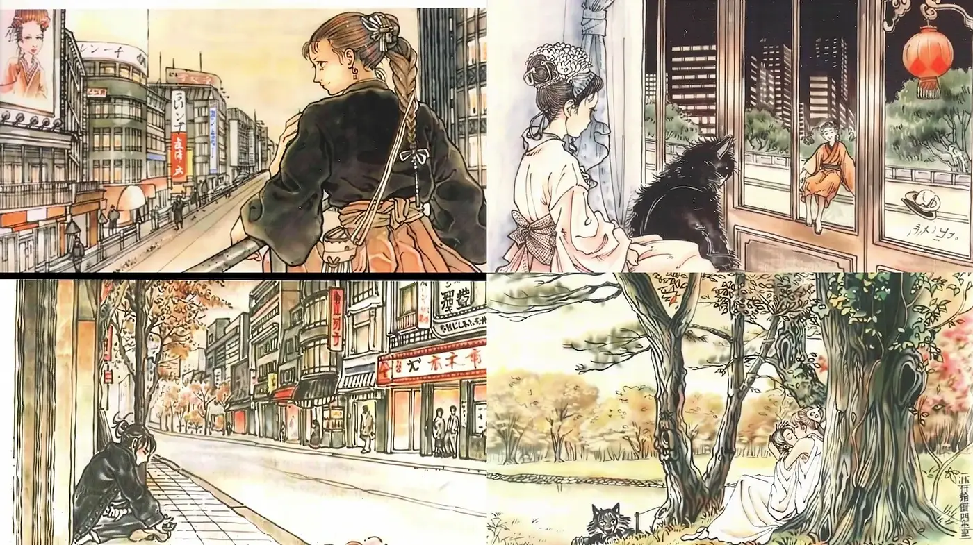 Delicate Blends of Tradition and Modernity in Artistic Touch - Midjourney sref style