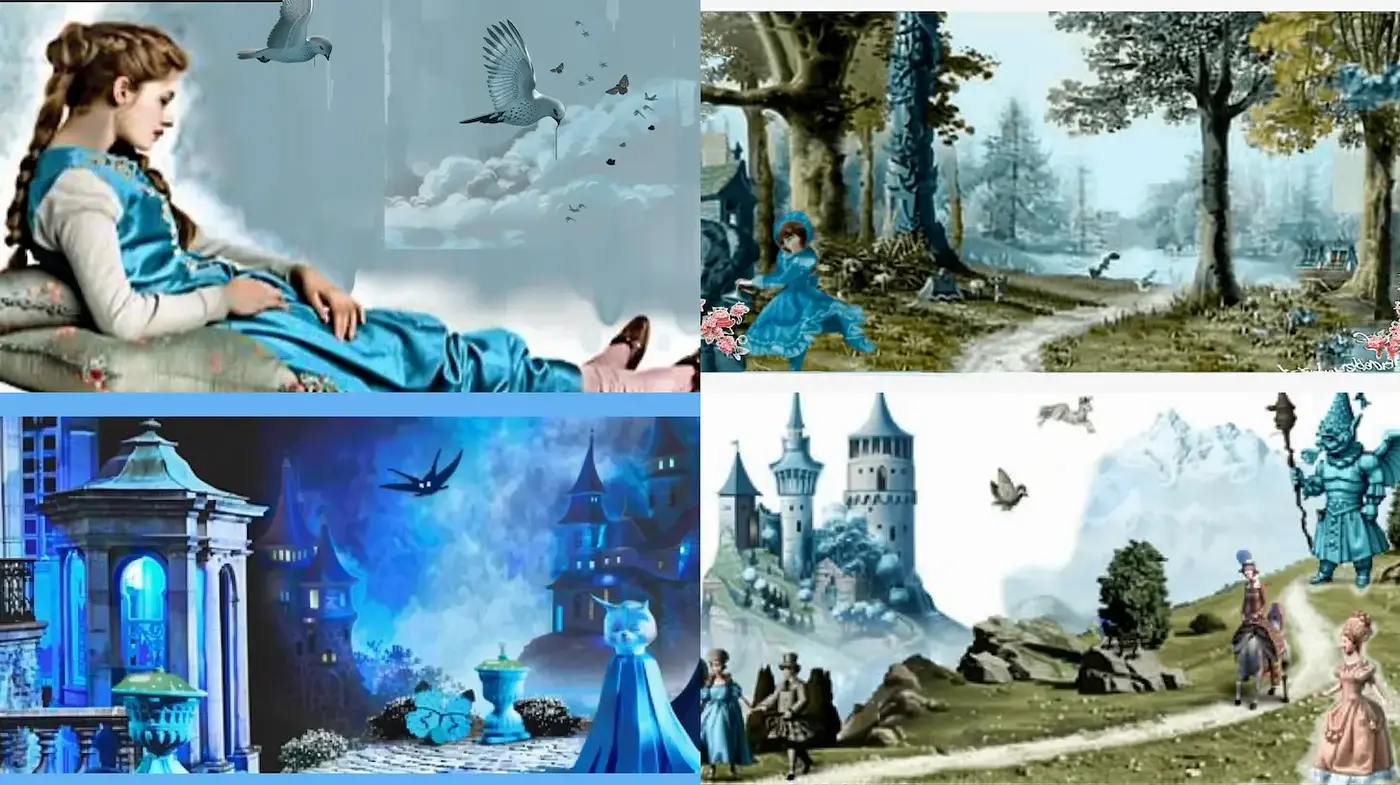 Whimsical Dreamscapes with a Fairy Tale Aesthetic - Midjourney sref style