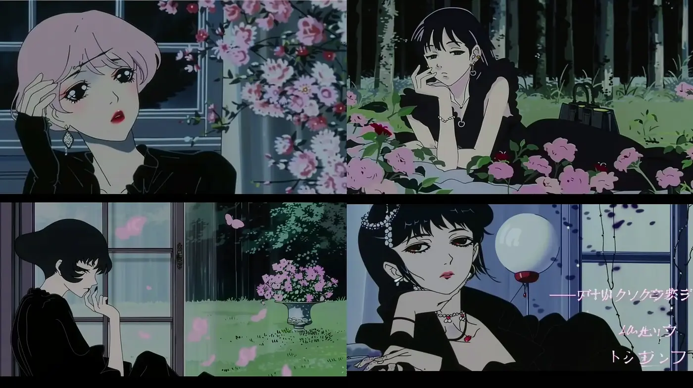 Melancholic Elegance in a Serene Anime Ambience - Midjourney sref style