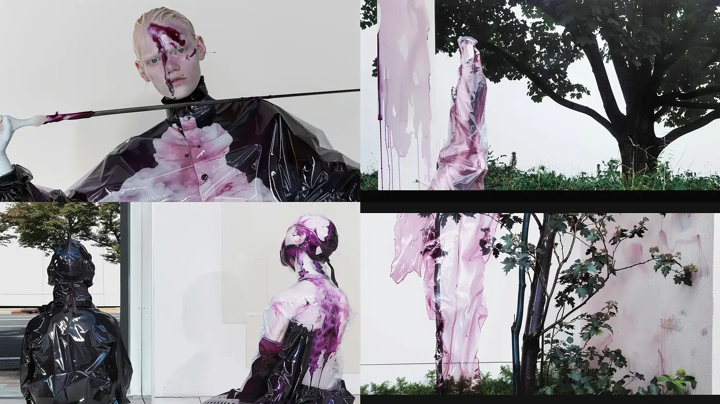 Ethereal Distortion: A Harmony of Nature and Abstract Expressionism - Midjourney sref style