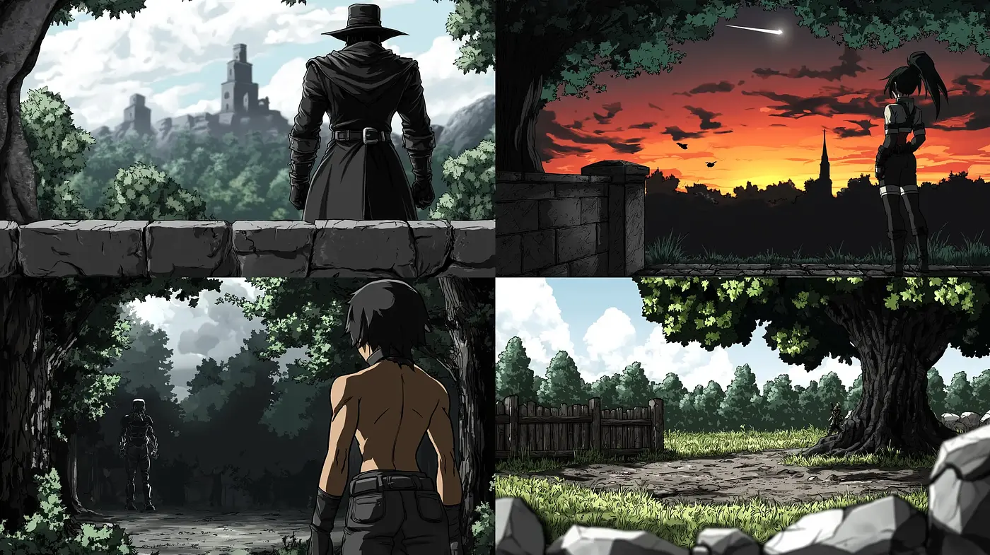 Serene Dystopian Anime-Inspired Tableaus - Midjourney sref style
