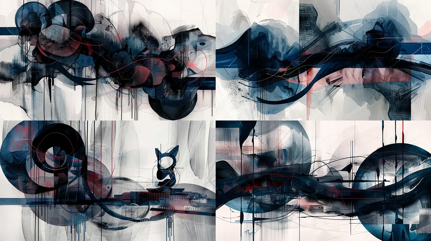 Ethereal Fluidity in Abstract Expressionism - Midjourney sref style