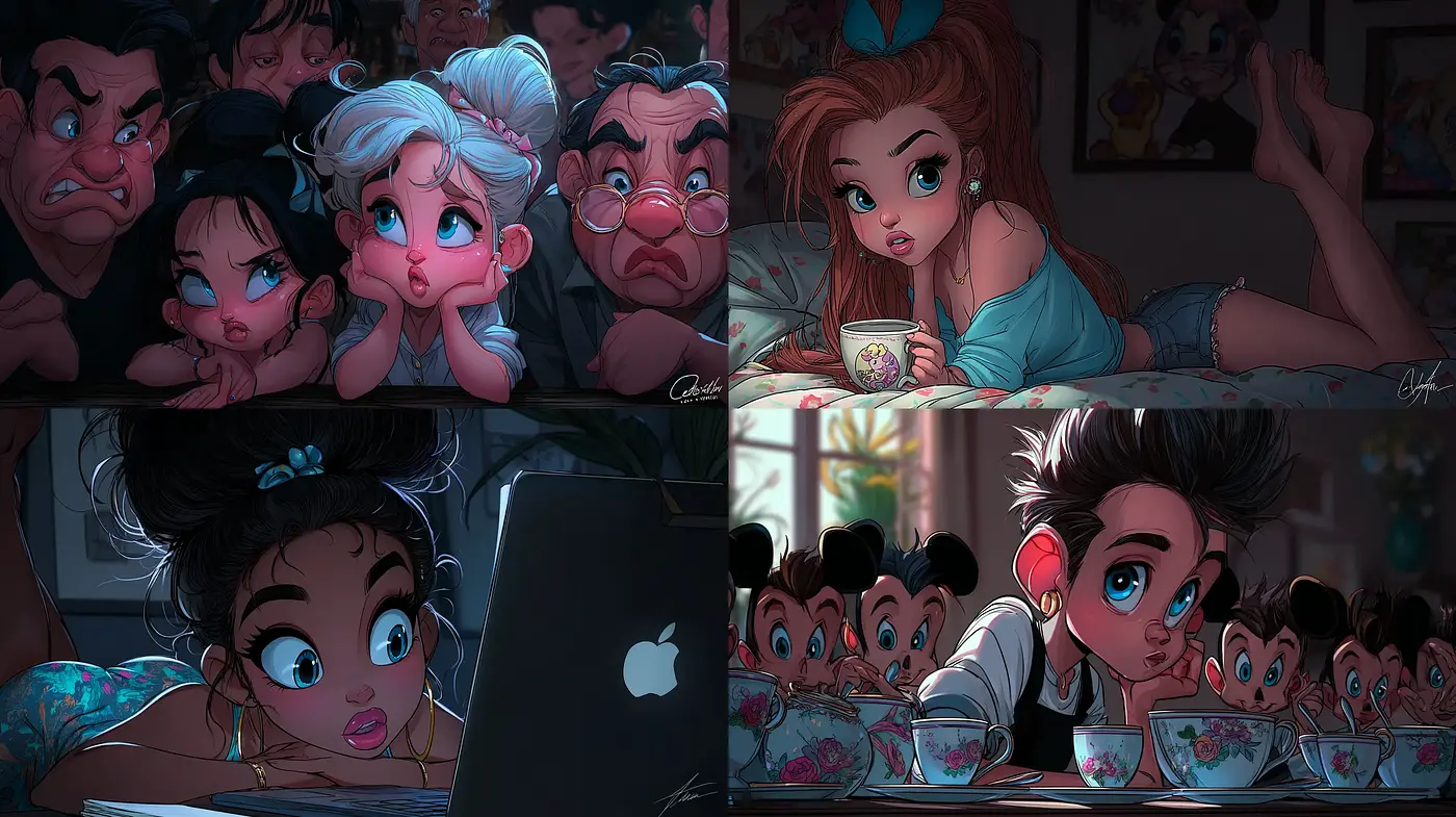 Captivating and Expressive Animation with a Contemporary Touch - Midjourney sref style