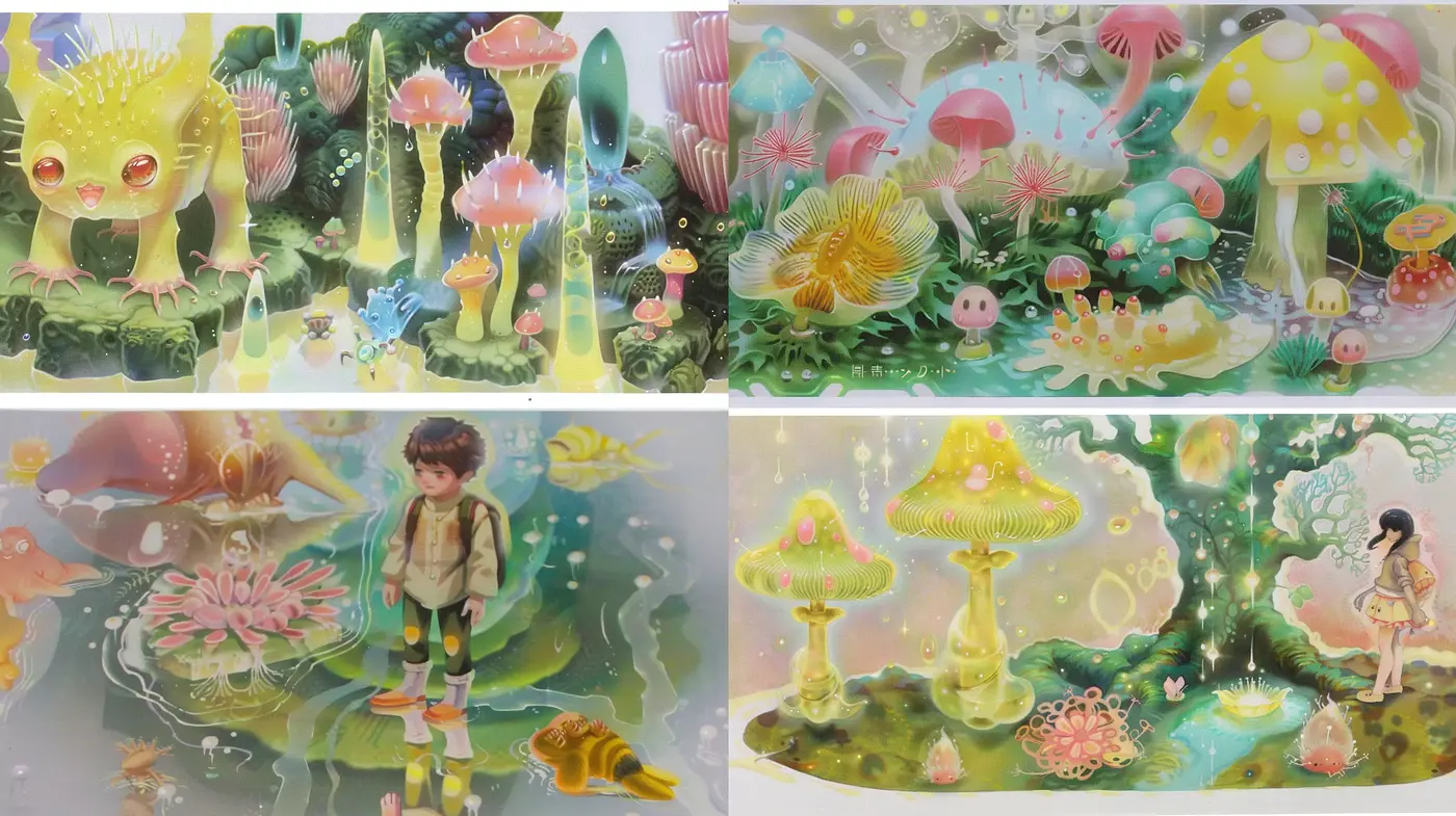 Whimsical Fantasy with Ethereal Pastel Hues - Midjourney sref style