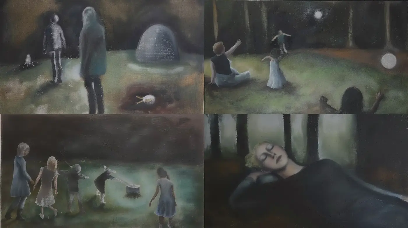 Ethereal Nocturnes: Dreamlike Ambiance in Soft Chiaroscuro - Midjourney sref style