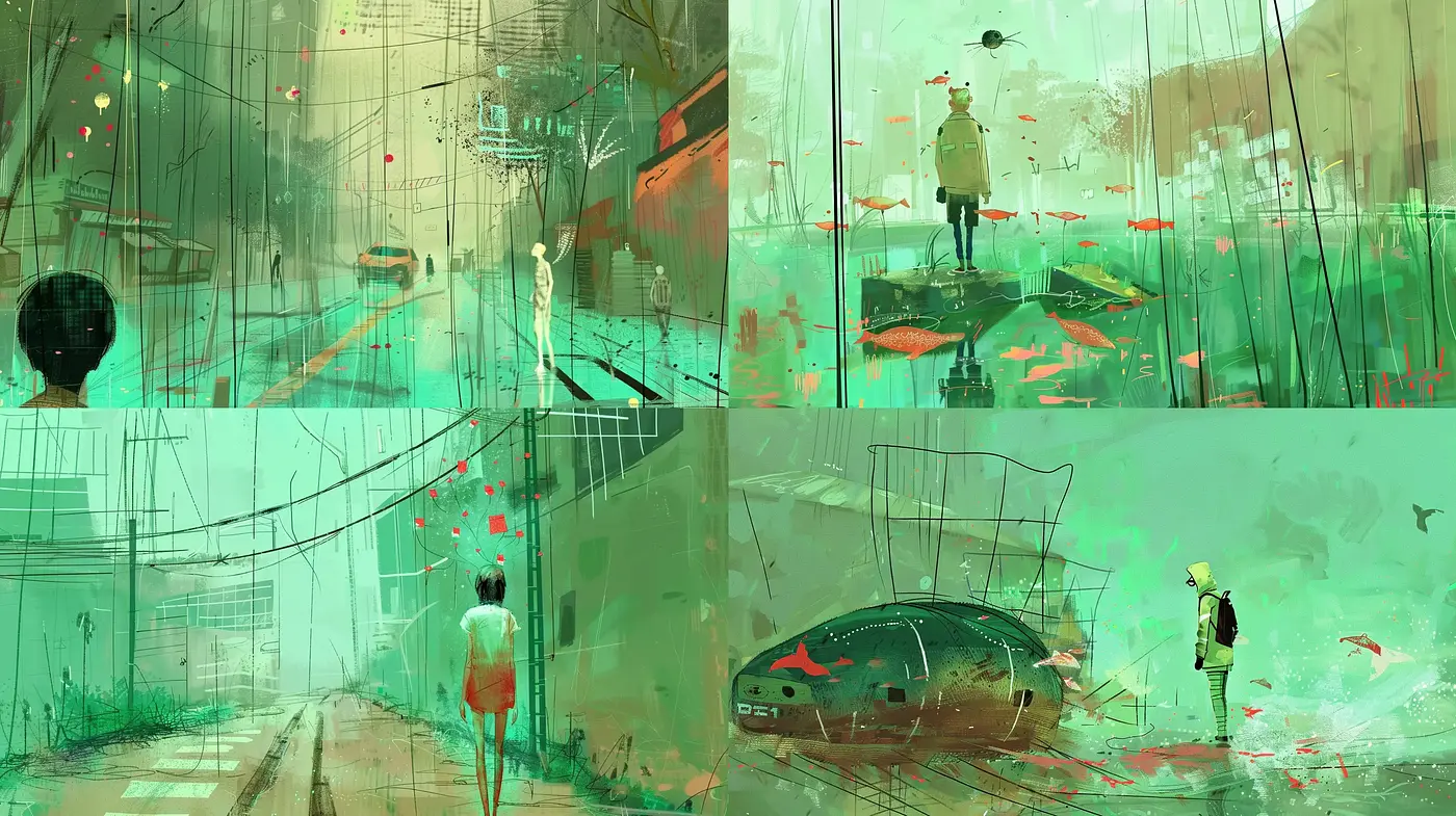 Ethereal Brushwork and Vivid Textures: A Study in Abstracted Realism - Midjourney sref style